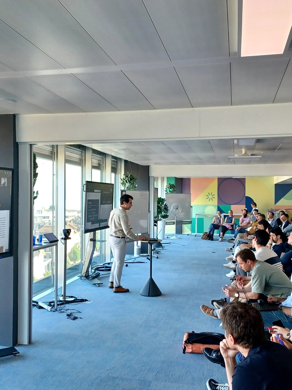 Lausanne AI Tinkerers presentation photo
