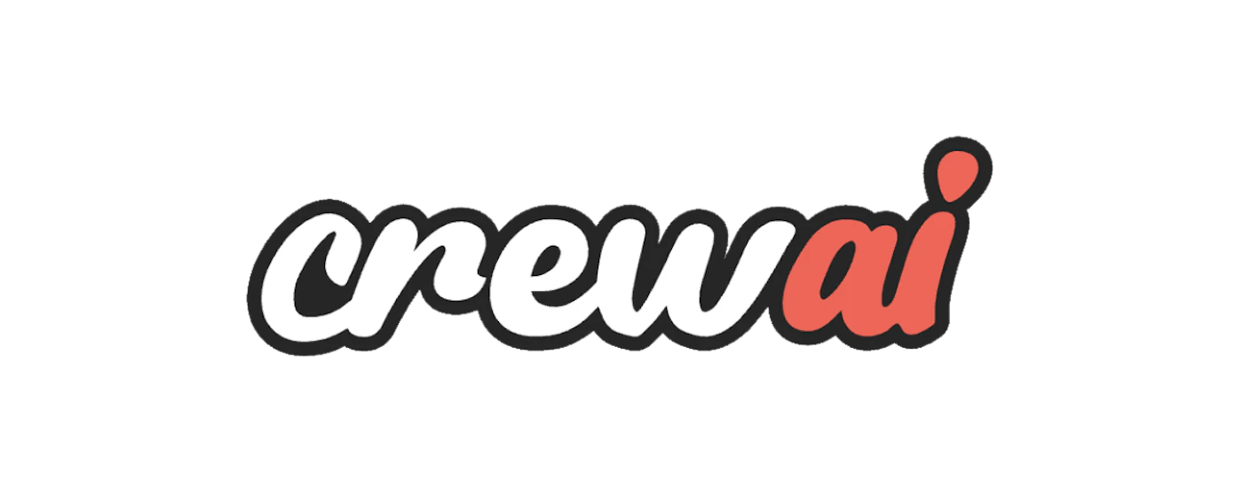 (Logo) The image displays a logo featuring the stylized text 'crewai'. The 'crew' portion is in white, and the 'ai' portion is in a coral-red color, both with a dark grey outline, set against a black background. Text: crewai Colors: #FFFFFF, #F06259, #333333 Note: The image consists of a highly stylized wordmark, designed for brand identification. Its distinct font, color scheme, and outline suggest it is a corporate or product logo.