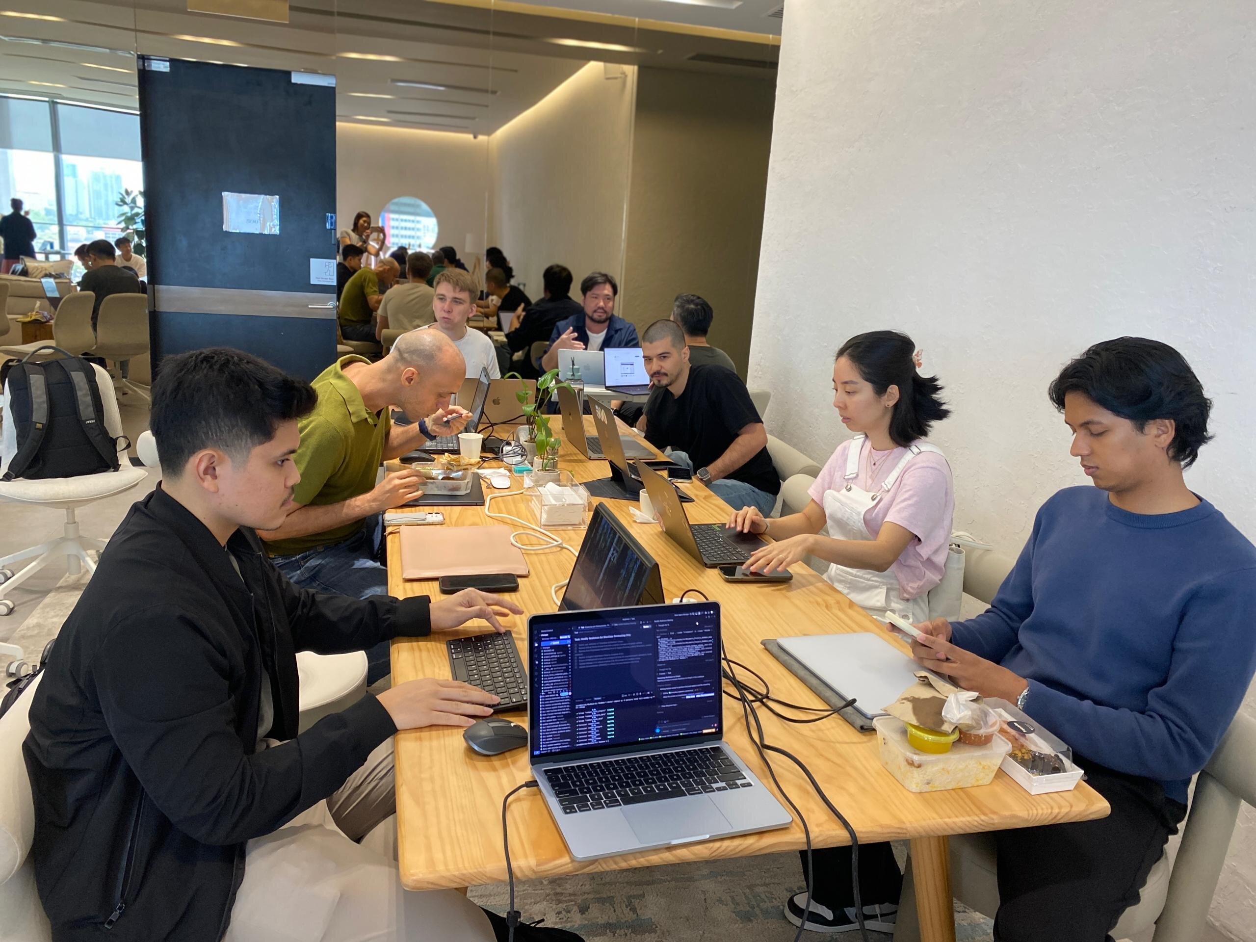 Kuala Lumpur AI Tinkerers working / discussion photo