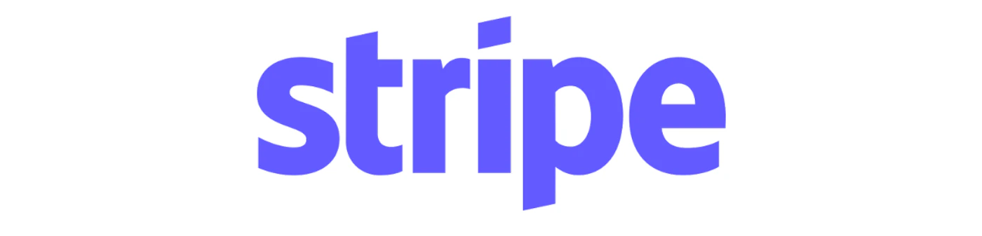 (Logo) A company logo consisting solely of the word 'stripe' rendered in a bold, purple-blue, sans-serif typeface against a solid white background. Text: stripe Colors: #635bff, #FFFFFF Note: The image is a stylized wordmark, which is a common form of corporate logo used for brand identification.