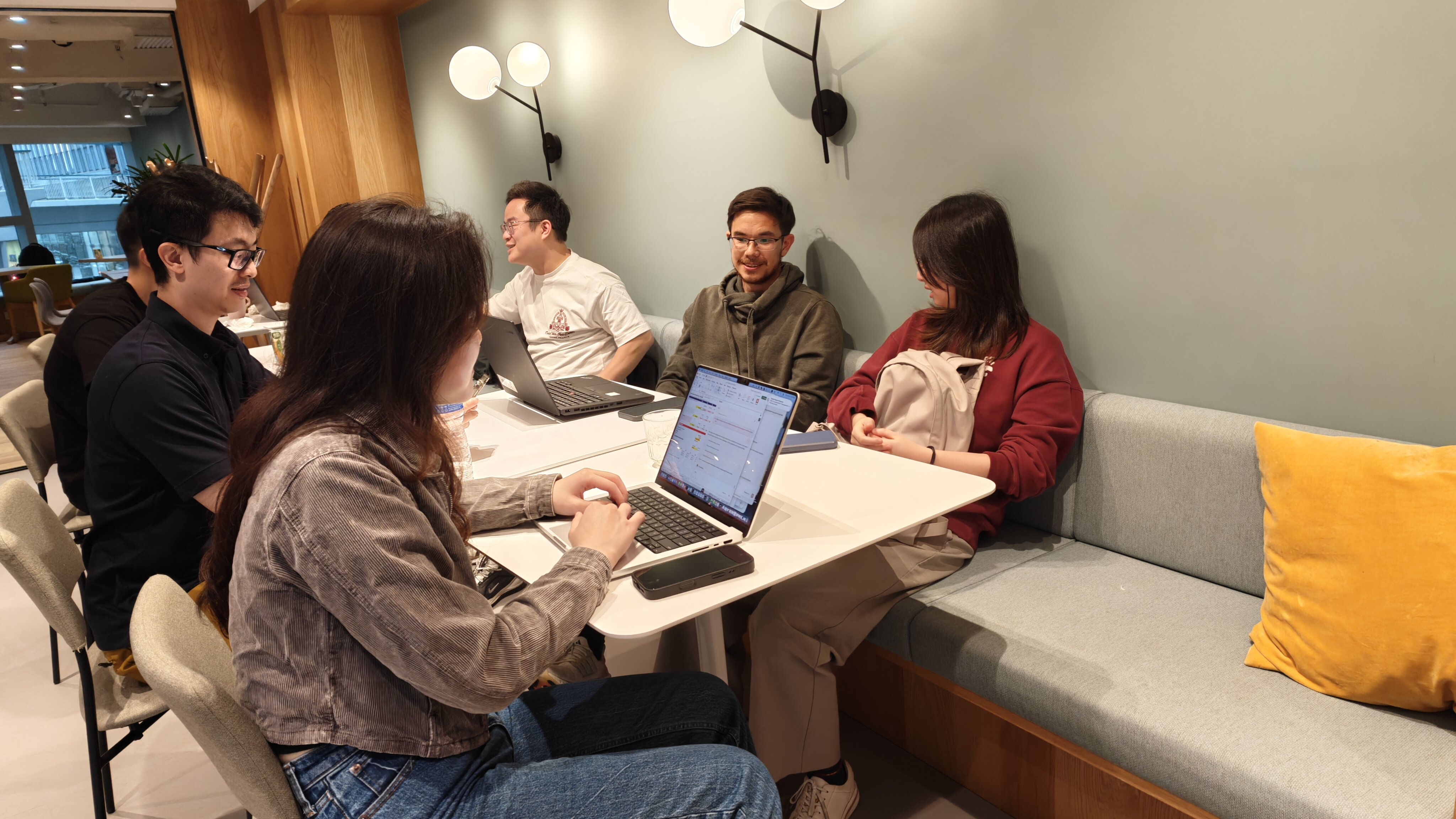 Hong Kong AI Tinkerers working / discussion photo