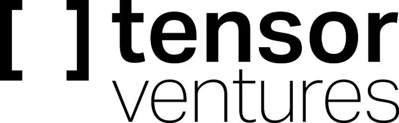 (Logo) A black and white logo featuring the text '[] tensor ventures' with 'tensor' in a bold, sans-serif font and 'ventures' in a lighter, thinner sans-serif font, preceded by a stylized square bracket symbol. Text: [] tensor ventures Colors: #000000, #FFFFFF Note: The image is a stylized graphic combining text and a symbol, designed to represent a brand or company, which is the definition of a logo.