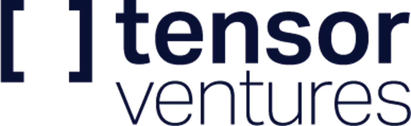 (Logo) A logo for 'tensor ventures' featuring the text in dark blue on a black background, with square brackets preceding the word 'tensor'. Text: [] tensor ventures Colors: #000000, #1A2345, #2A3B5C Note: This image is a stylized textual representation intended to serve as a brand identity mark, which fits the definition of a logo.