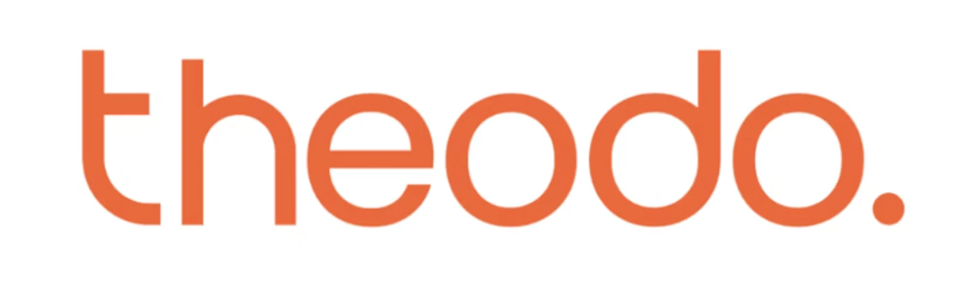 (Logo) The image displays a text-based logo featuring the word 'theodo.' in a bold orange color on a plain white background. Text: theodo. Colors: #F0702A Note: The image consists solely of a stylized word 'theodo.' presented in a distinct font and color, characteristic of a brand's identifying mark rather than a general text or illustration.