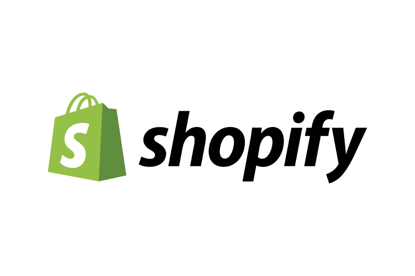 (Logo) The image displays the iconic green shopping bag logo of Shopify, featuring a stylized white 'S' on its front, set against a solid black background. Text: S Colors: #84BD41, #FFFFFF Note: The image features a distinct graphical symbol, a stylized shopping bag with a letter 'S', which is characteristic of a brand identifier or emblem.