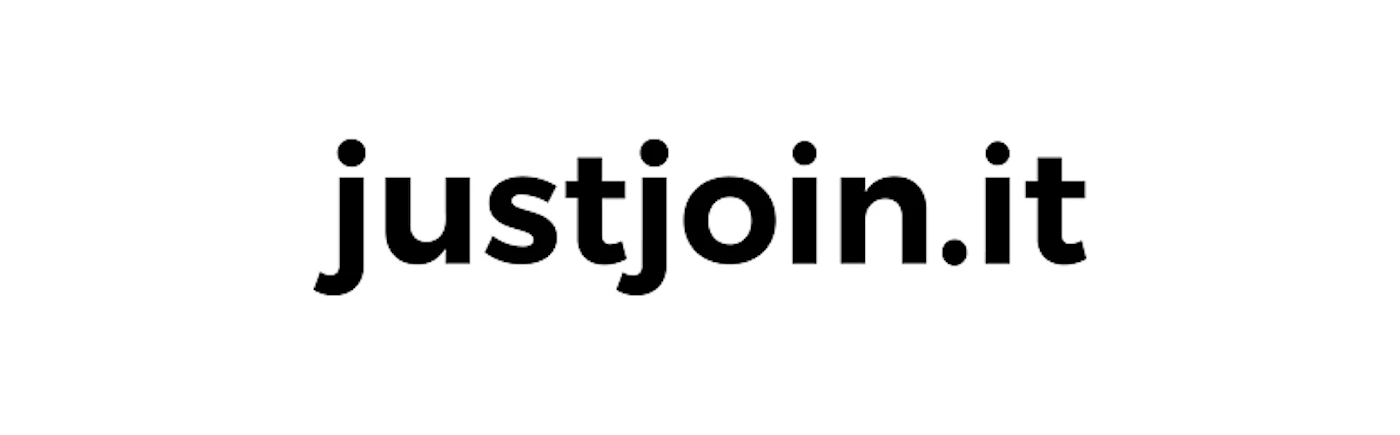 (Logo) The image displays the text 'justjoin.it' in a bold, black, sans-serif font against a plain white background. Text: justjoin.it Colors: #000000, #FFFFFF Note: The image consists solely of a stylized wordmark, likely representing a brand or company name, presented in a clean, distinctive font on a solid background, which is characteristic of a logo.