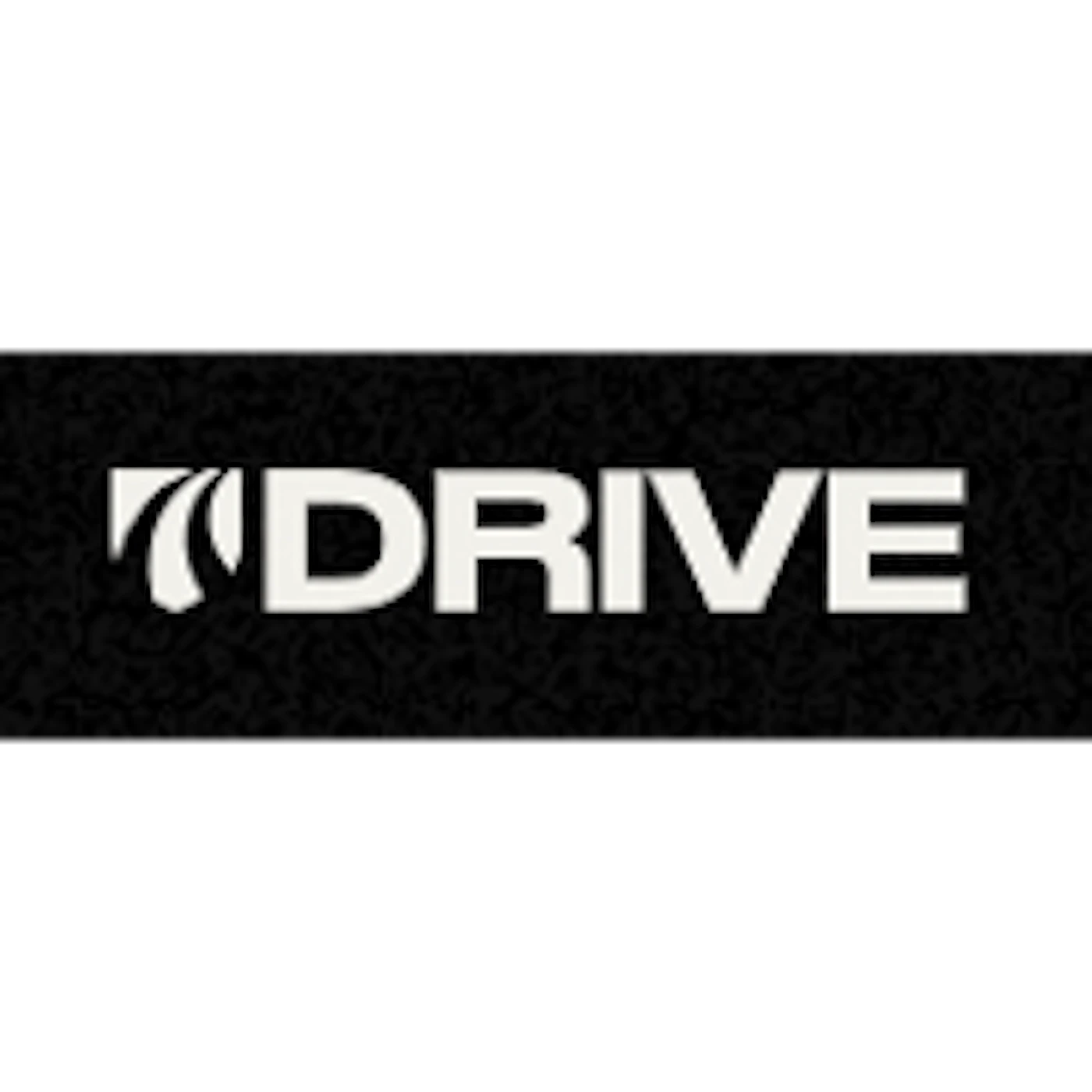 (Logo) The image displays a modern logo featuring the word 'DRIVE' in bold, white uppercase letters, preceded by a stylized graphic element that resembles a curved 'D' or a partial circle. The logo is set against a dark, subtly textured background. Text: DRIVE Colors: #000000, #FFFFFF Note: This image is categorized as a 'logo' because it presents a distinctive graphic symbol combined with a brand name, designed for immediate recognition and representation of an entity.